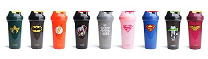 Smartshake Lite Justice League Protein Shaker Bottle 800ml - DC Comics Batman Borraccia per acqua a tenuta stagna BPA Free Gym Shaker Bottle per frullati proteici e proteine in polvere