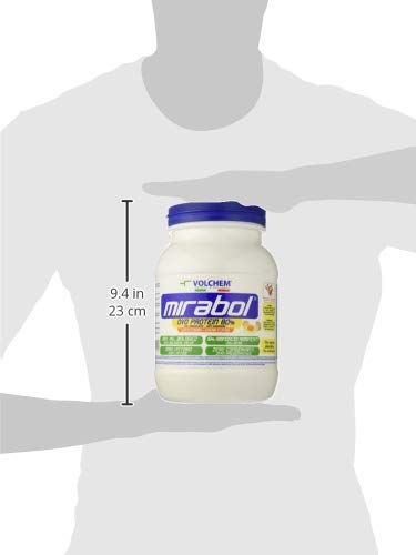 Volchem Mirabol Ovo Protein 80, Integratore Alimentare con Proteine dell'Uovo, 80% Purezza, 19% Aminoacidi Ramificati, Senza Lattosio e Conservanti, Barattolo con Polvere Solubile, Gusto Crema, 750 g