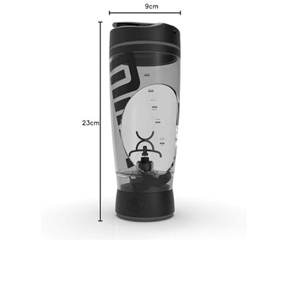 Promixx Bottiglia Originale Shaker - Alimentato a Batteria per Frullati di Proteine Lisci - Senza BPA, Tazza da 600ml (Bianco)