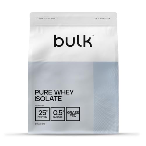 Bulk Whey Protein Isolate, Frullato proteico in polvere, Vaniglia, 1kg, 33 porzioni