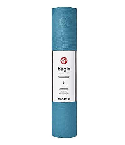 Manduka Begin - Tappetino unisex per yoga e pilates, 172 cm, perfetto per principianti