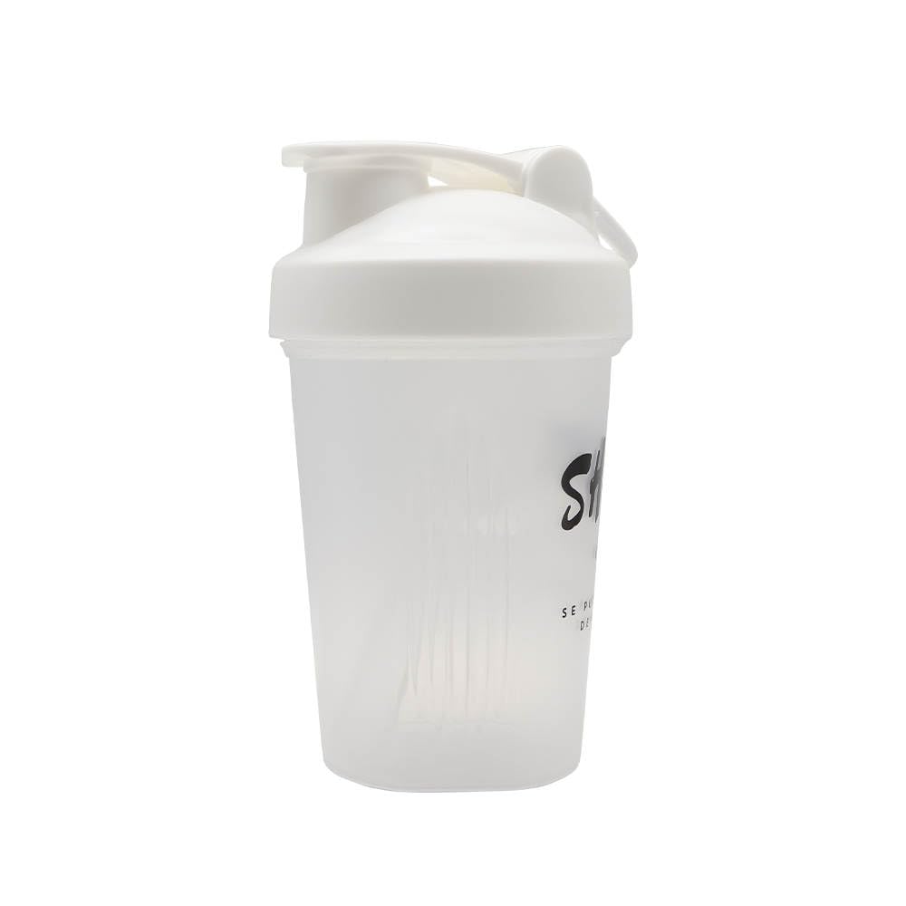 Shake it easy - shaker proteine 500ml, perfetto per i tuoi snack proteici, include un misurino per proteine da 40g, borraccia motivazionale