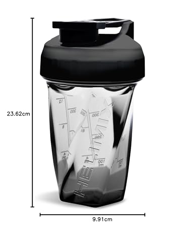 HELIMIX 1,5 Vortex Blender Shaker bottiglia contiene fino a 828 ml | Nessuna palla o frusta | Prodotto negli Stati Uniti | Portatile pre allenamento Proteine del siero di latte shaker tazza | Mescola