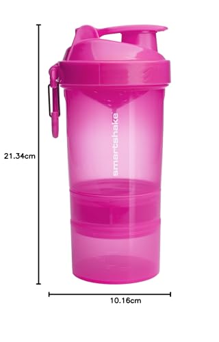 SmartShake Original2Go Shaker per Cibo e Bevande nutrizionali, Gunsmoke Black, Taglia Unica