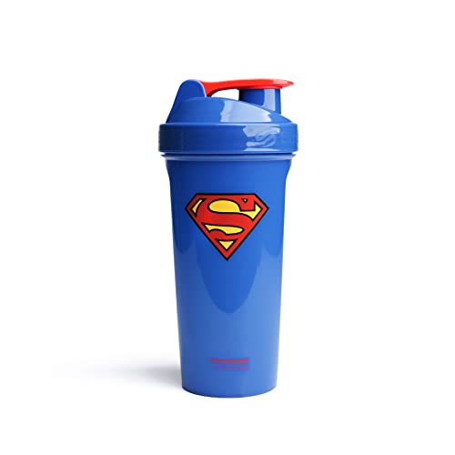 Smartshake Lite Justice League Protein Shaker Bottle 800ml - DC Comics Batman Borraccia per acqua a tenuta stagna BPA Free Gym Shaker Bottle per frullati proteici e proteine in polvere