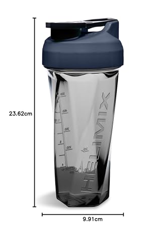 HELIMIX 1,5 Vortex Blender Shaker bottiglia contiene fino a 828 ml | Nessuna palla o frusta | Prodotto negli Stati Uniti | Portatile pre allenamento Proteine del siero di latte shaker tazza | Mescola