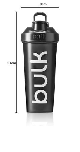 Bulk Bottiglia per miscelazione Iconic, Con sfera di miscelazione, Nero corvino, 750ml