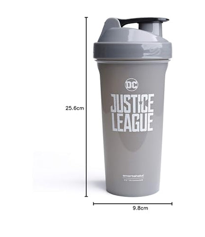 Smartshake Lite Justice League Protein Shaker Bottle 800ml - DC Comics Batman Borraccia per acqua a tenuta stagna BPA Free Gym Shaker Bottle per frullati proteici e proteine in polvere