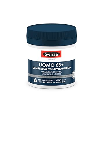 Swisse Multivitaminico Uomo 50+ - 30 Compresse - Integratore multivitaminico per uomo con vitamine, minerali ed erbe naturali