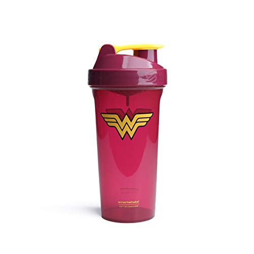 Smartshake Lite Justice League Protein Shaker Bottle 800ml - DC Comics Batman Borraccia per acqua a tenuta stagna BPA Free Gym Shaker Bottle per frullati proteici e proteine in polvere