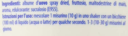 Volchem Mirabol Ovo Protein 80, Integratore Alimentare con Proteine dell'Uovo, 80% Purezza, 19% Aminoacidi Ramificati, Senza Lattosio e Conservanti, Barattolo con Polvere Solubile, Gusto Crema, 750 g