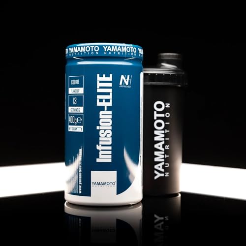 Yamamoto Nutrition Infusion-ELITE 400 gr, Integratore Alimentare con Proteine del Siero di Latte Isolate e Idrolizzate, Albume e Caseina, Ottimo per il Recupero Post-Workout, Gusto Chococino