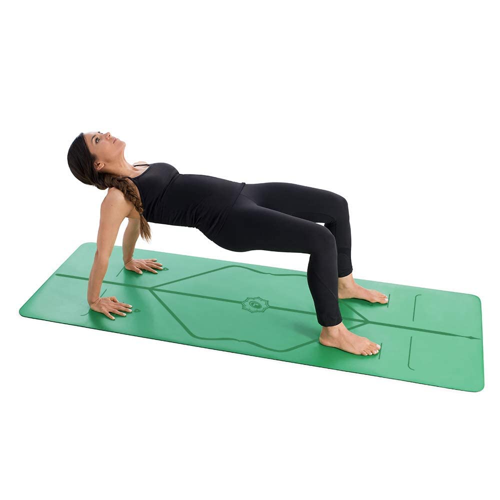 Liforme Tappetino Yoga - Miglior Tappeto da Yoga Eco-Sostenibile, AntiScivolo con Esclusivo Sistema con Indicatori di Allineamento - Tappetini Yoga Biodegradabile - Aderenza Perfetta