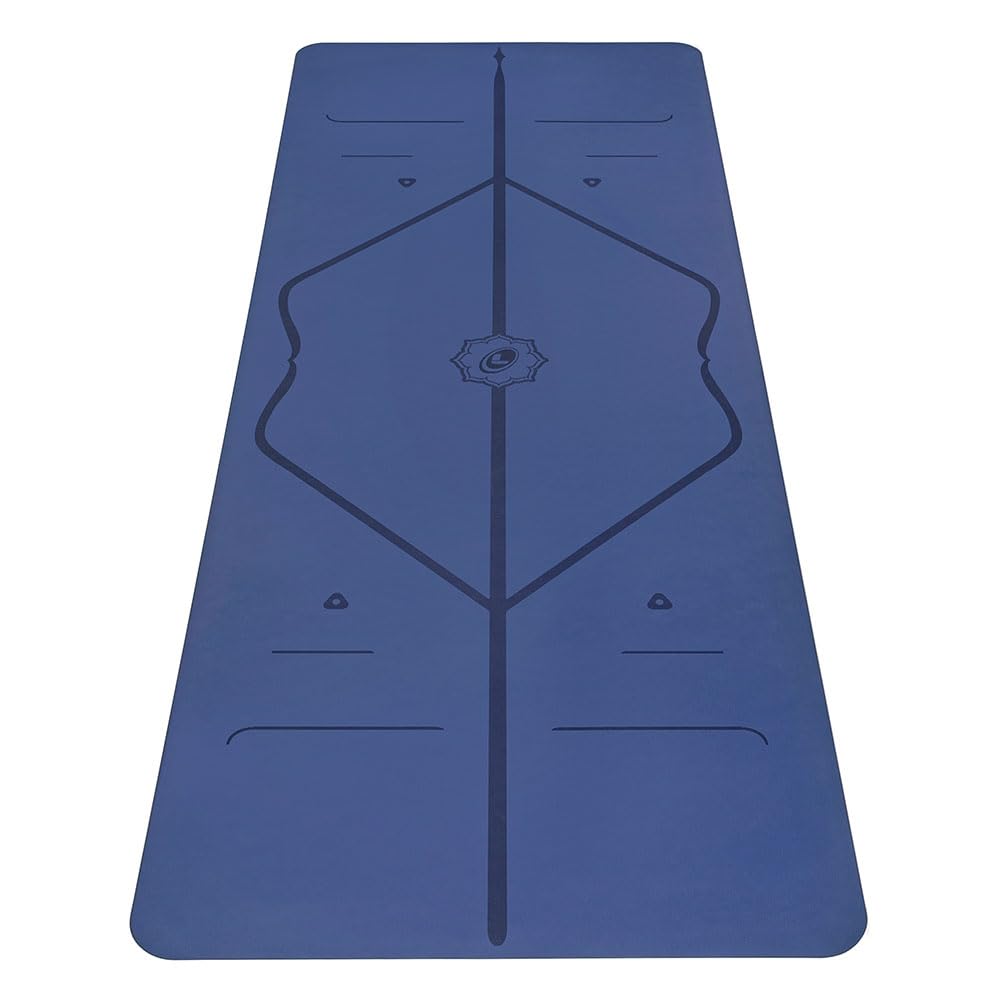 Liforme Tappetino Yoga - Miglior Tappeto da Yoga Eco-Sostenibile, AntiScivolo con Esclusivo Sistema con Indicatori di Allineamento - Tappetini Yoga Biodegradabile - Aderenza Perfetta