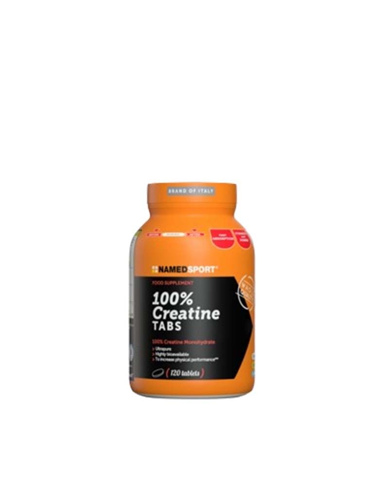 NAMEDSPORT 100% CREATINE TABS, 120 Compresse di Creatina monoidrato micronizzata purissima, incrementa le prestazioni fisiche