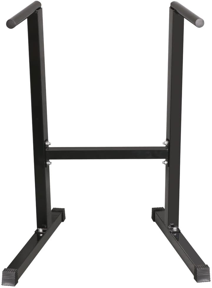 Yaheetech Dip Station per Allenamento Gym Home Dip Barre Parallele Fitness Casa o Palestra Stazione Fitness in Acciaio per Calisthenics/Stretching/Addominali Stazione di Trazione Muscolare Nero