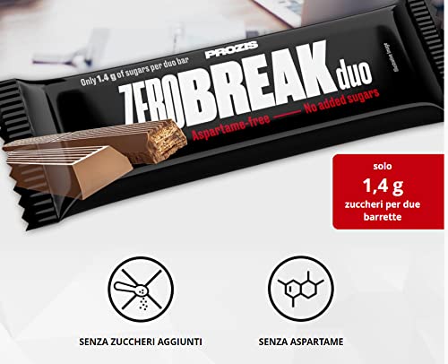 Prozis 25x Zero Break Duo - Barrette proteiche senza zuccheri o aspartame