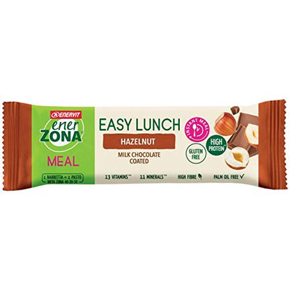 Enervit, Enerzona Protein Snack 40-30-30 Gusto Noir Cioccolato Fondente, 30 Barrette Proteiche da 33gr Dieta a Zona con Proteine del Latte e Fibre, Senza Olio di Palma