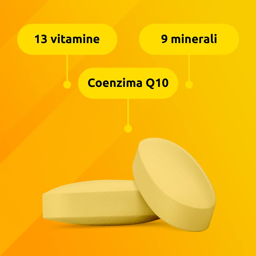 Supradyn Ricarica Multivitaminico Completo Vitamine e Minerali per Adulti, Integratore Vitamine A, B, C, D3, E, K, Magnesio, Calcio, Zinco, Selenio e CoEnzima Q10, 95 Compresse Rivestite