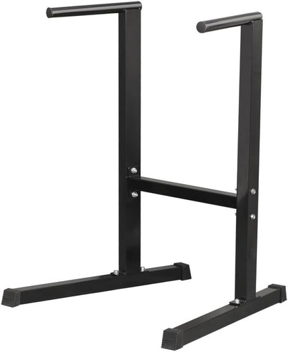 Yaheetech Dip Station per Allenamento Gym Home Dip Barre Parallele Fitness Casa o Palestra Stazione Fitness in Acciaio per Calisthenics/Stretching/Addominali Stazione di Trazione Muscolare Nero