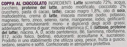 PESOFORMA - EXTRA PROTEIN - Coppa gusto cioccolato - Pasto sotitutivo proteico per il controllo del peso - 13g di proteine per pasto - Con vitamina D, vitamina C, vitamina E, magnesio - 210g