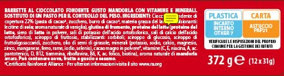 Pesoforma Barrette Cioccolato Fondente e Cuore di Mandorla, Pasto sostitutivo per il controllo del peso, Barrette proteiche, Barrette per restare in forma, Solo 234 calorie, 12x31g