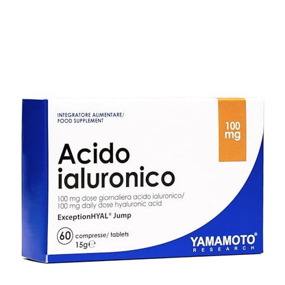 YAMAMOTO RESEARCH, Acido Ialuronico Pure Skin Beauty, 60 compresse, Migliora l'elasticità della pelle, Riduce le rughe, Stimola la produzione di collagene per un effetto lifting naturale, Slow-age