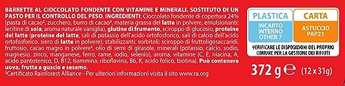 Pesoforma Barrette Fondente Amabile, Pasto sostitutivo proteico, Barrette per il controllo del peso, Barrette proteiche al cioccolato per restare in forma, Solo 236 calorie, 12x31g