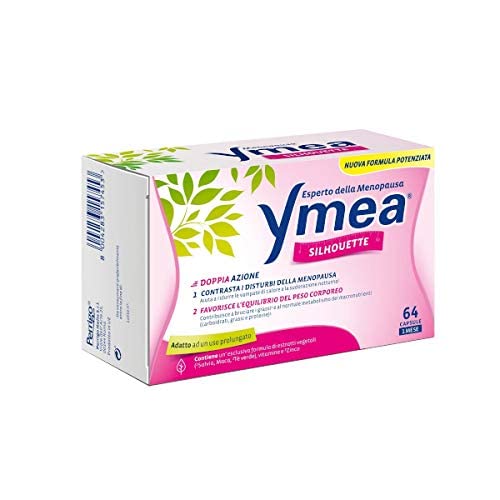 Ymea Silhouette Esperto della Menopausa, Integratore Alimentare, Favorisce l'Equilibrio del Peso Corporeo, 128 Capsule