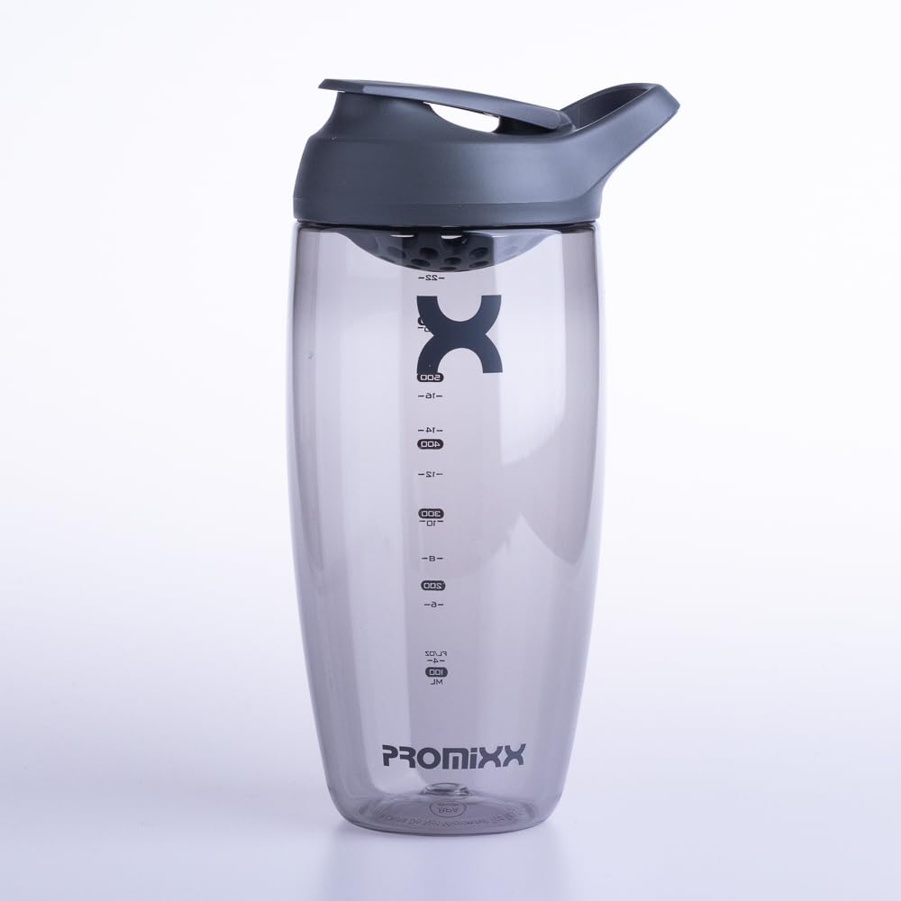 Promixx PURSUIT - Bottiglia shaker per proteine New Edition - Bottiglie per miscele di proteine e integratori - Bicchiere shaker per proteine facile da pulire e resistente, 700 ml