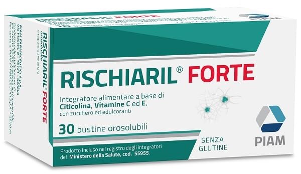 RISCHIARIL FORTE 30 BUSTE - Integratore alimentare abase di vitamine C ed E utile in caso di aumentato bisogno o diminuito apporto con la dieta di tali nutrienti