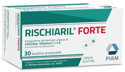 RISCHIARIL FORTE 30 BUSTE - Integratore alimentare abase di vitamine C ed E utile in caso di aumentato bisogno o diminuito apporto con la dieta di tali nutrienti