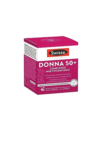 Swisse Donna Complesso Multivitaminico - 60 Compresse - Integratore multivitaminico per donna con vitamine, minerali ed erbe naturali