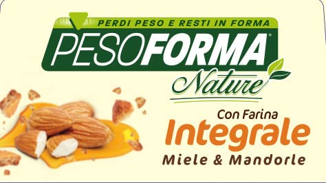 Pesoforma 16 Biscotti, Miele e Mandorle, con Farina integrale, per Rimettersi in Forma con Gusto, solo 238 Calorie, 8 Pasti Sostitutivi