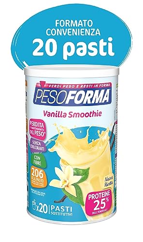 PESOFORMA CHOCO SMOOTHIE, Pasto Sostitutivo per il Controllo del Peso, Smoothie Gustoso che Aiuta a Rimettersi in Forma, Ricco in Proteine e Fibre, Solo 205 Calorie, 20 pasti, 540 gr