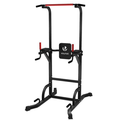 VOUNOT Power Tower, Dip Station Pull Up Bar for Home Gym Strength Training