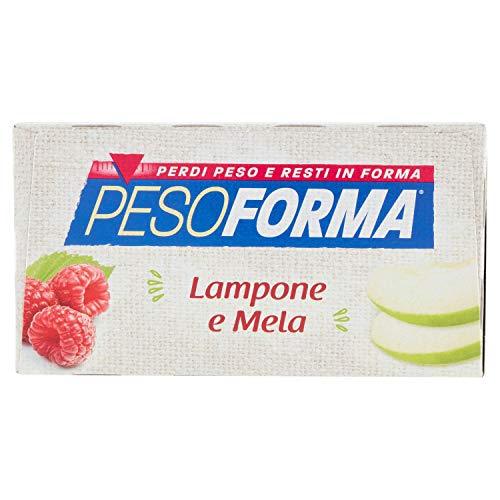 Pesoforma Biscotti Lampone e Mela, Pasto sostitutivo proteico, Per rimettersi in forma con gusto, Solo 219 calorie, Nuovo formato, 16 biscotti, 8 pasti sostitutivi