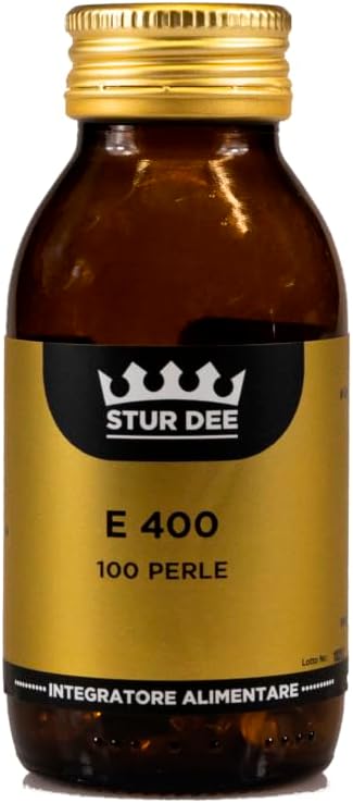 Vitamina E-400 Olio di Germe di Grano, 100 Capsule - Stur Dee - Integratore Alimentare