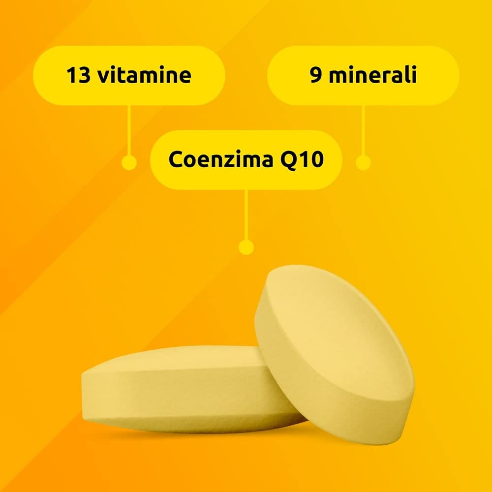 Supradyn Ricarica Multivitaminico Completo Vitamine e Minerali per Adulti, Integratore Vitamine A, B, C, D3, E, K, Magnesio, Calcio, Zinco, Selenio e CoEnzima Q10, 95 Compresse Rivestite