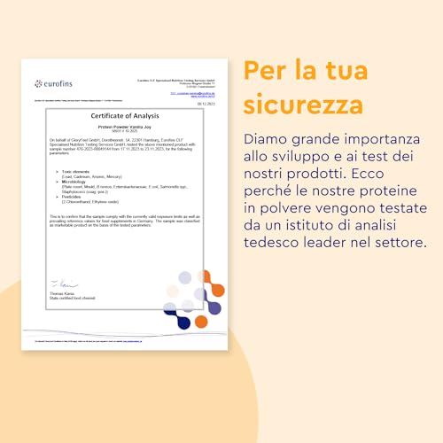 Proteine in Polvere Vegane 1 kg, 22 g Proteine, Gusto Vaniglia, Proteine Vegetali Isolate in Polvere di Pisello, Fagiolo e Girasole, Aumento e Crescita Muscolare*, senza Glutine, Zucchero e Lattosio