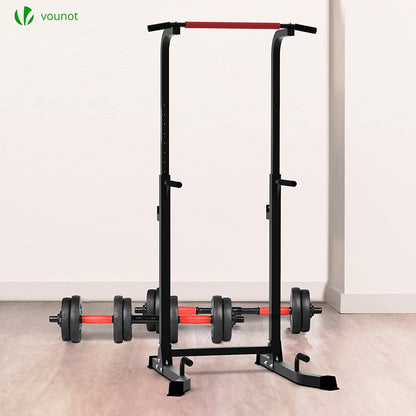 VOUNOT Power Tower, Dip Station Pull Up Bar for Home Gym Strength Training