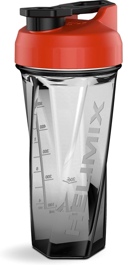 HELIMIX 1,5 Vortex Blender Shaker bottiglia contiene fino a 828 ml | Nessuna palla o frusta | Prodotto negli Stati Uniti | Portatile pre allenamento Proteine del siero di latte shaker tazza | Mescola