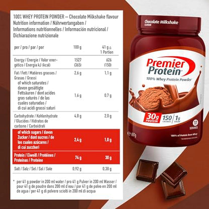 Premier Protein - Whey 100% Protein Powder - Vanilla Milkshake - 663g