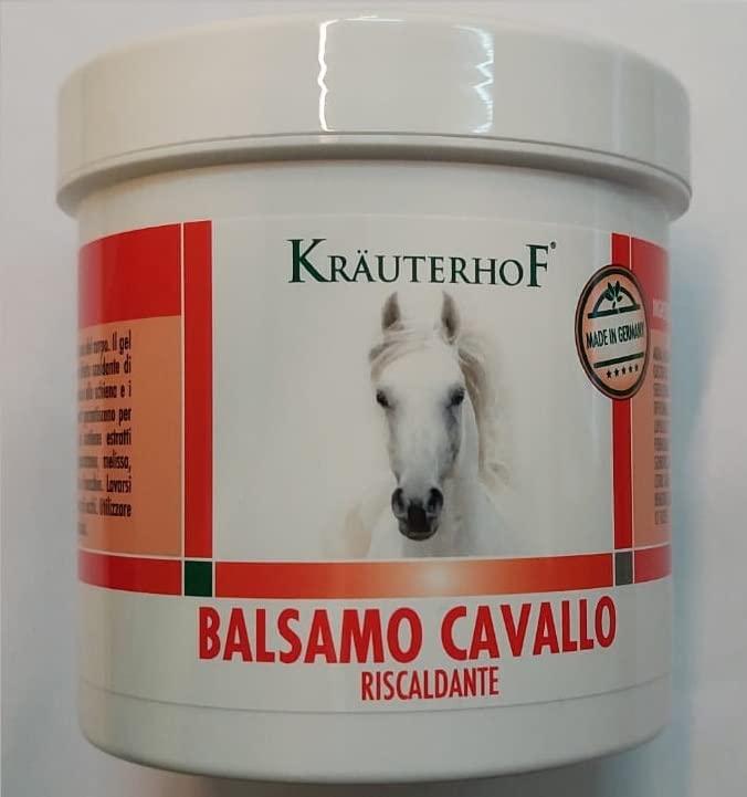 Kräuterhof Balsamo per cavalli riscaldante, extra forte, 500 ml, gel massaggiante