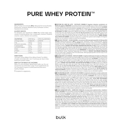 Bulk Pure Whey Protein, Cioccolato, 500 g, 16 porzioni