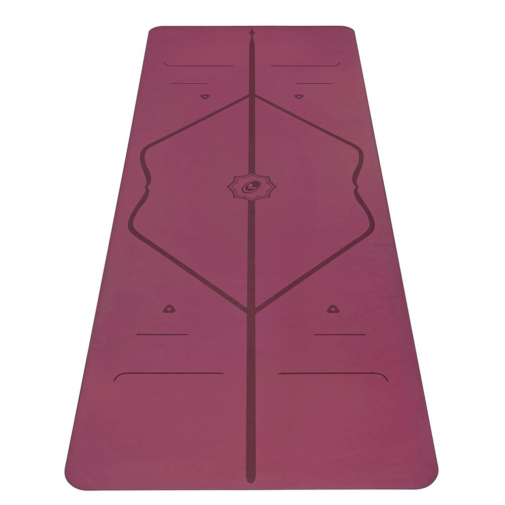 Liforme Tappetino Yoga - Miglior Tappeto da Yoga Eco-Sostenibile, AntiScivolo con Esclusivo Sistema con Indicatori di Allineamento - Tappetini Yoga Biodegradabile - Aderenza Perfetta