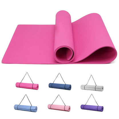 Good Nite Tappetino da ginnastica, yoga, fitness, antiscivolo, per allenamento, sport, turn, pilates, con tracolla, 183 x 61 x 0,6 cm