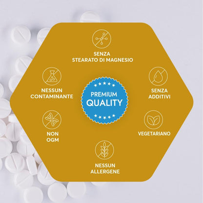 Vitamaze® Vitamina D3 240 compresse Alto dosaggio e vegetariana per più di 1 anno, 2000 UI, 50 mcg di colecalciferolo puro, integratore alimentare naturale senza additivi, Prodotto in Germania