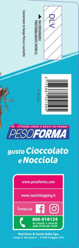 Pesoforma Biscotti Lampone e Mela, Pasto sostitutivo proteico, Per rimettersi in forma con gusto, Solo 219 calorie, Nuovo formato, 16 biscotti, 8 pasti sostitutivi