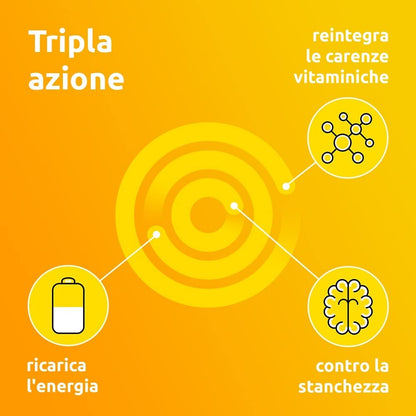 Supradyn Ricarica Multivitaminico Completo Vitamine e Minerali per Adulti, Integratore Vitamine A, B, C, D3, E, K, Magnesio, Calcio, Zinco, Selenio e Q10, Gusto Arancia 60 Compresse Effervescenti